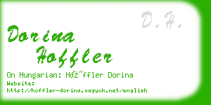 dorina hoffler business card
